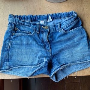 J crew girl denim shorts